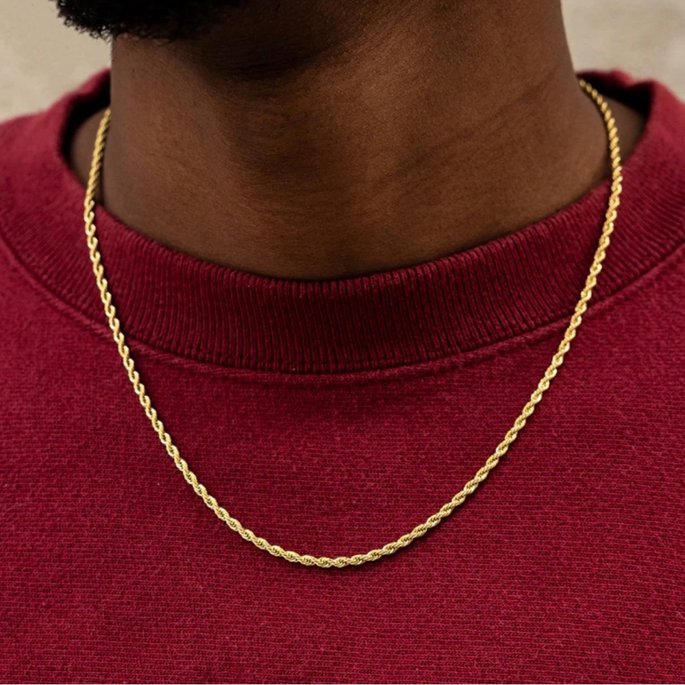 GLD Rope Chain in Yellow Gold- 4mm 18”